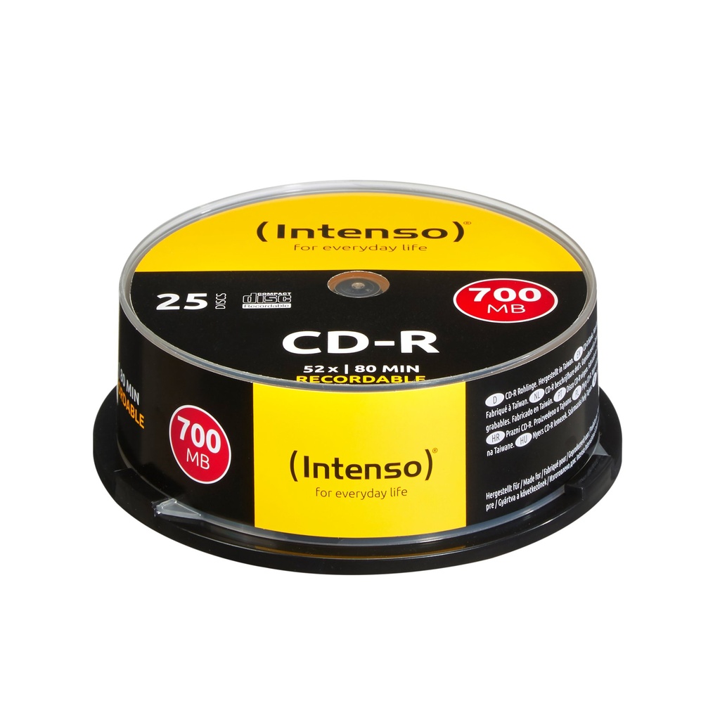 CD-R 700 MB/80 M.52X CAKE BOX 25PZ.