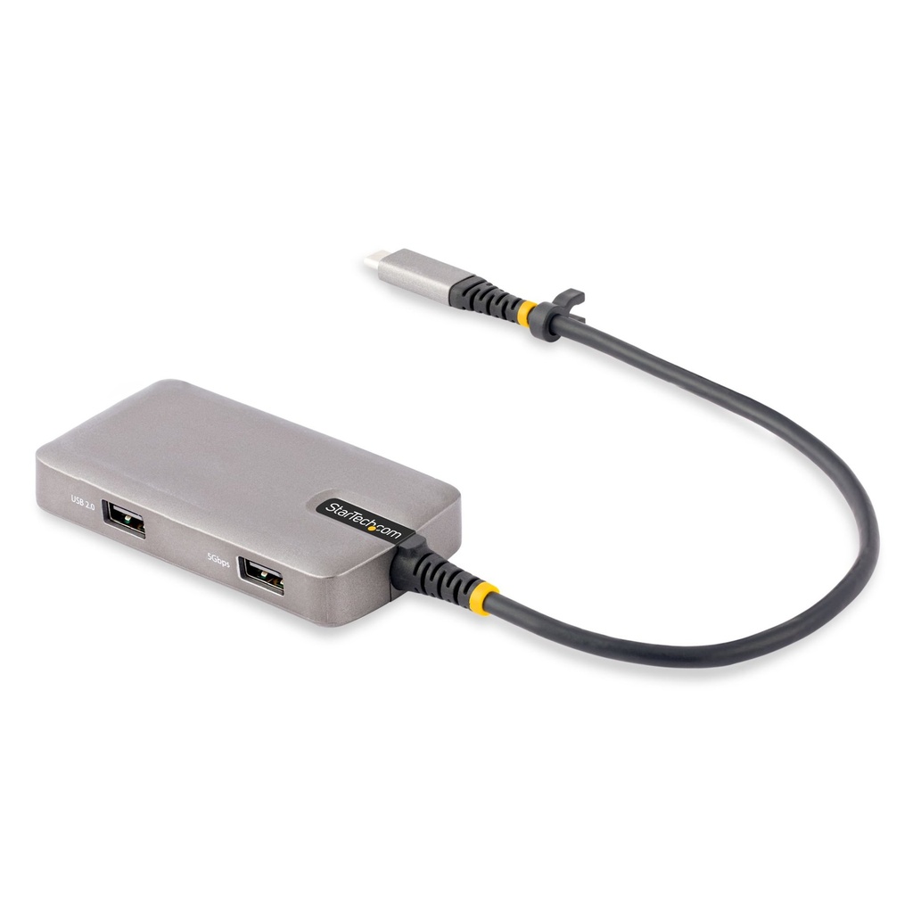 [104B-USBC-MULTIPORT] StarTech.com Adattatore Multiporta USB-C - Docking Station USB Type C HDMI 4K 60Hz con Hub a 3 Porte USB - PD 100W Pass-Trough - MIni Dock USB tipo C - Windows/macOS/ChromeOS/iPadOS/Android