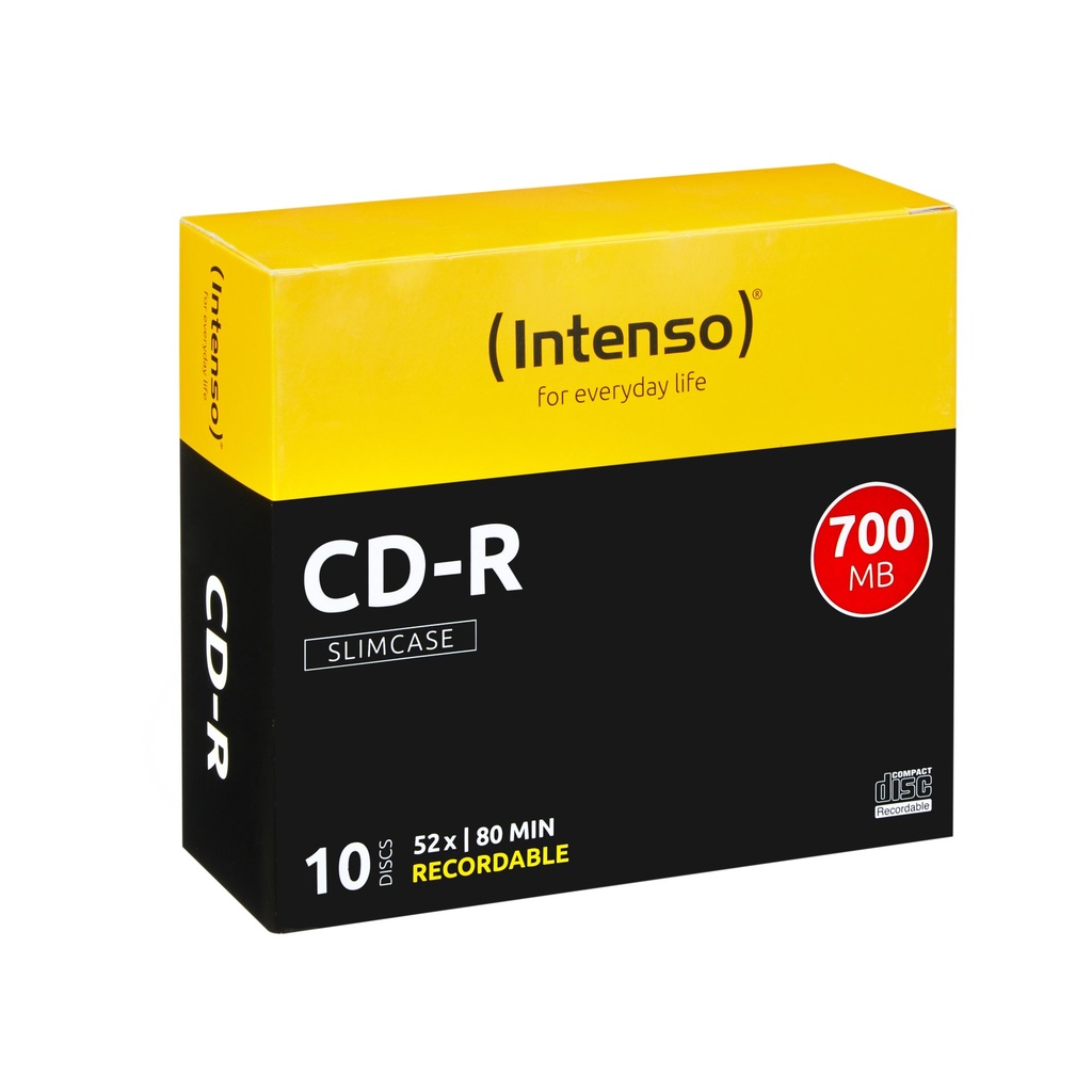 [1001622] CD-R 700 MB/80 M.52X SLIM CASE 10PZ