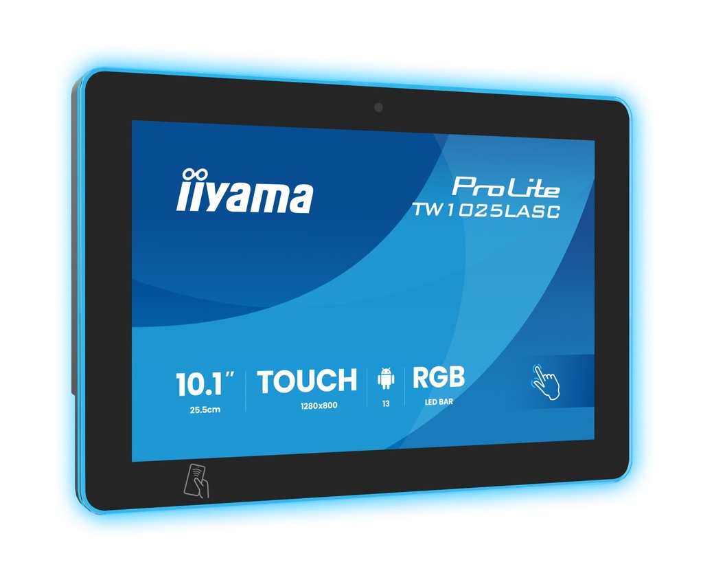 [TW1025LASC-B3PNR] iiyama ProLite TW1025LASC-B3PNR Monitor PC 25,6 cm (10.1") 1280 x 800 Pixel WXGA LED Touch screen Multi utente Nero