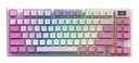 MSI FORGE GK600 TKL WIRELESS VIOLET IT tastiera Gaming USB + Bluetooth QWERTY Italiano Rosa, Viola, Bianco