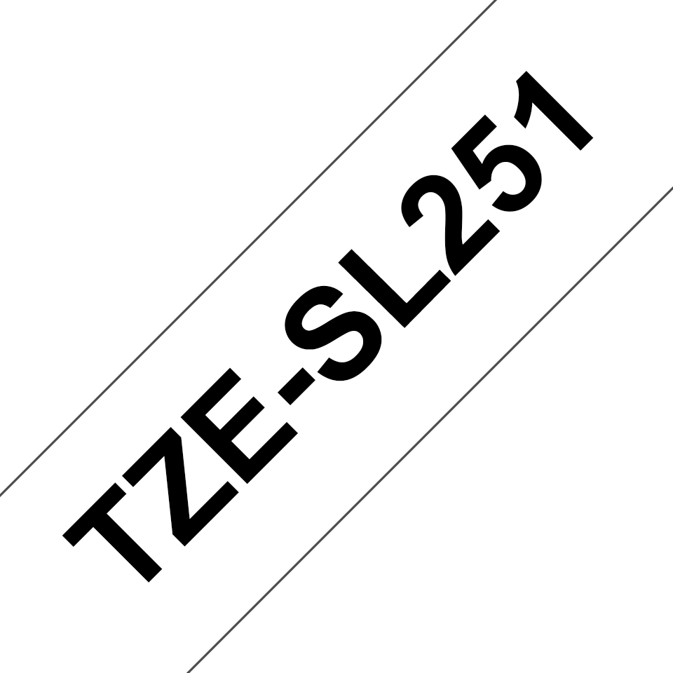 [TZESL251] Nastro Brother Nero su bianco TZe-SL251  24 mm di larghezza