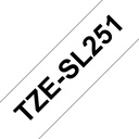 Nastro Brother Nero su bianco TZe-SL251  24 mm di larghezza