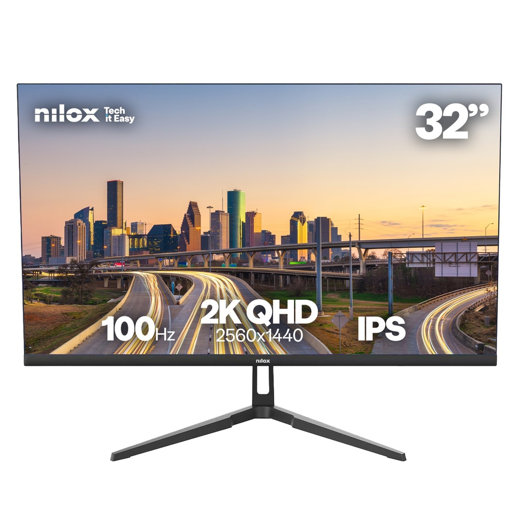 [NXM322K1001] Nilox MONITOR 32 IPS 100 HZ HDMI Y DP Monitor PC 81,3 cm (32") 2560 x 1440 Pixel Quad HD LCD Nero
