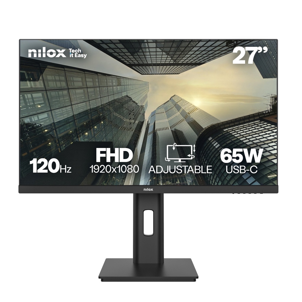 [NXM27REG12065] Nilox MONITOR 27 IPS 120 HZ FHD Monitor PC 68,6 cm (27") 1920 x 1080 Pixel Full HD LCD Nero