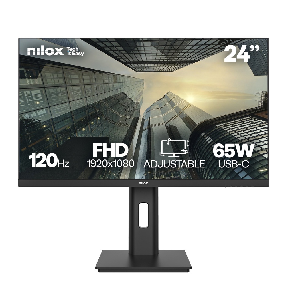 [NXM24REG12065] Nilox MONITOR 24 IPS 120 HZ FHD Monitor PC 61 cm (24") 1920 x 1080 Pixel Full HD Nero