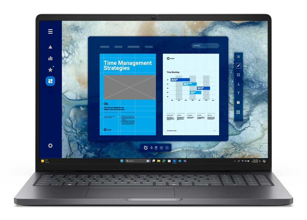 [K1T2R] DELL Pro 16 PC16250 Intel Core 5 120U Computer portatile 40,6 cm (16") Full HD+ 16 GB DDR5-SDRAM 512 GB SSD Wi-Fi 6E (802.11ax) Windows 11 Pro Italiano Nero