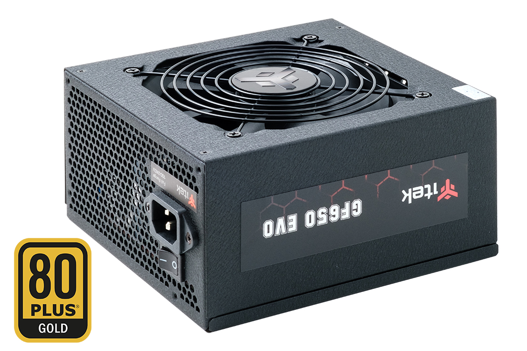 [ITPSEGF650] Alimentatore GF650 EVO - 650W- 80Plus Gold- Ventola FDB 12cm- Cond Giapponesi- Modulare