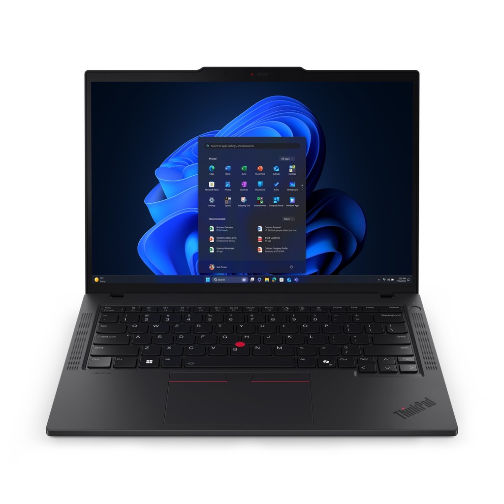 [21QG00C5IX] Lenovo ThinkPad T14 Gen 6 (Intel) Copilot+ PC Intel Core Ultra 5 226V Computer portatile 35,6 cm (14") WUXGA 16 GB LPDDR5x-SDRAM 512 GB SSD Wi-Fi 7 (802.11be) Windows 11 Pro Italiano Nero
