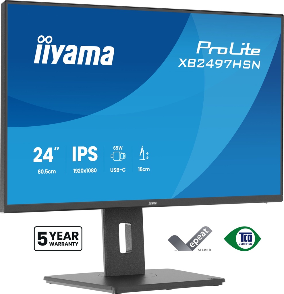 [XB2497HSN-B1] iiyama ProLite XB2497HSN-B1 Monitor PC 60,5 cm (23.8") 1920 x 1080 Pixel Full HD LED Nero