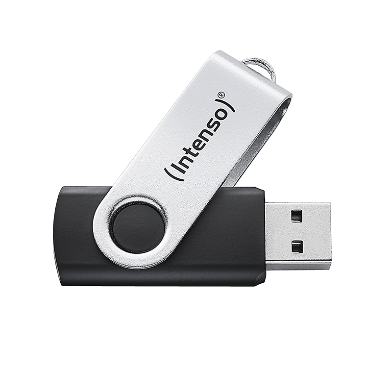 [3543490] Intenso USB 64GB OFFICE LINE 3.2 Gen1 Silver-Black unità flash USB USB tipo A 3.2 Gen 1 (3.1 Gen 1) Nero, Argento