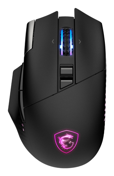 [S12-4301370-CLA] MSI S12-4301370-CLA mouse Gaming Mano destra RF Wireless + Bluetooth + USB Type-A Ottico 26000 DPI