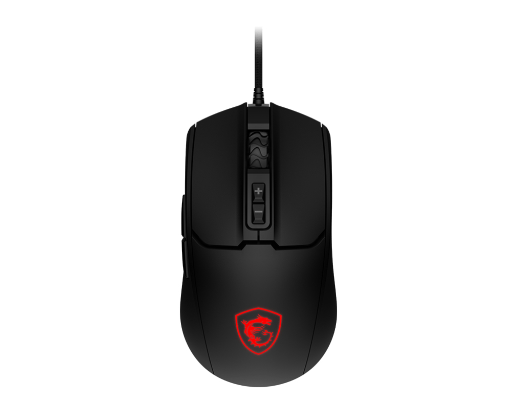 [S12-0402310-HH9] MSI FORGE GM100 mouse Gaming Ambidestro USB tipo A Ottico 6400 DPI