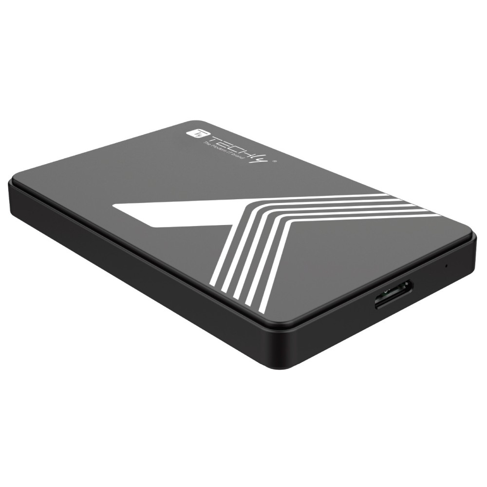 Techly Box Esterno USB3.0 per HDD/SSD SATA 2,5" Nero