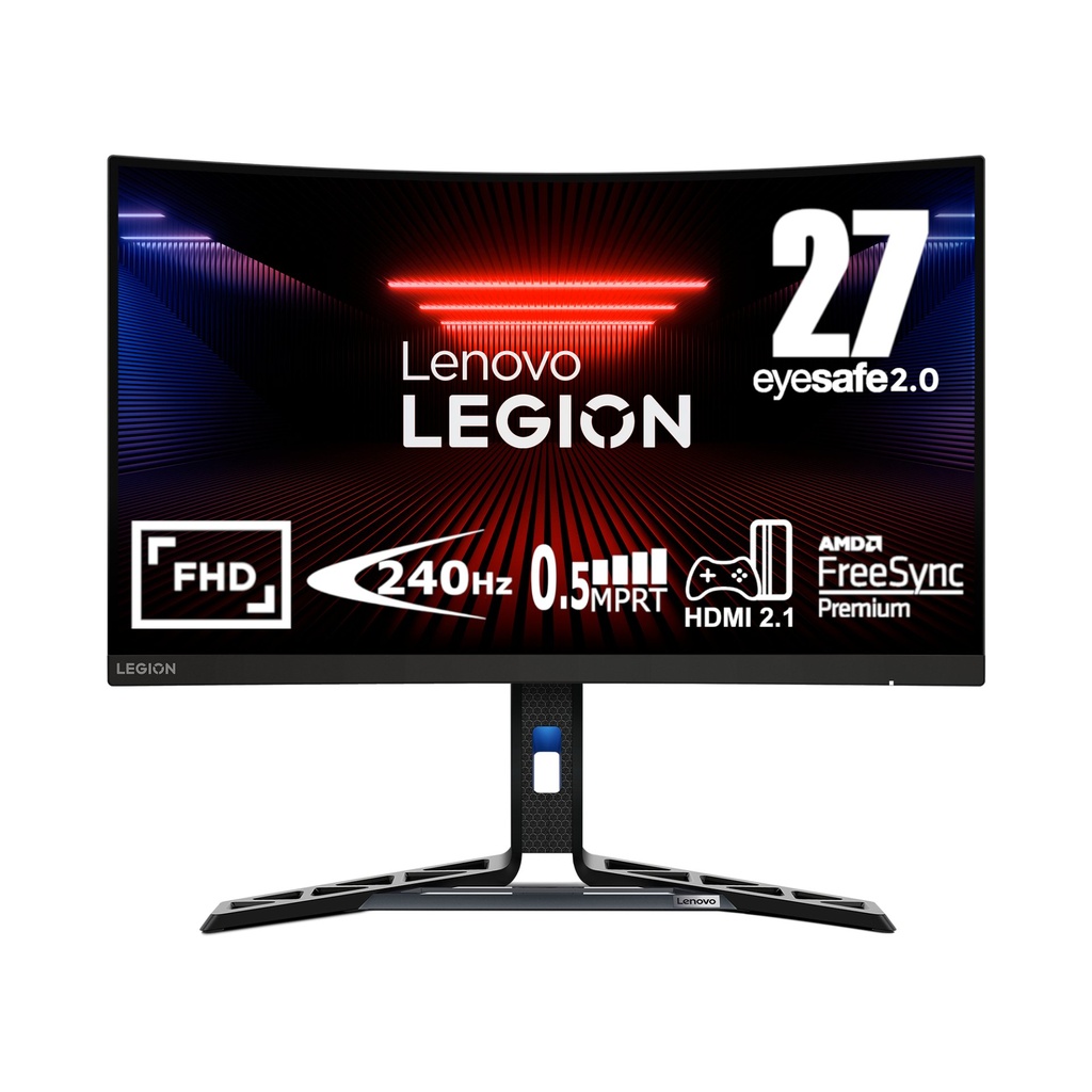 [67B6GAC1IT] Lenovo Legion R27fc-30 - Monitor Gaming 27" VA Curvo 1500R FHD 1920x1080 0 280Hz 0.5ms - Speakers AMD FreeSync + NVIDIA G-Sync Compatible + VESA AdaptiveSync 2xHDMI 2.1 + 1xDP 1.4 - Stand Height + Tilt + Swivel + Pivot Cavo DP incluso