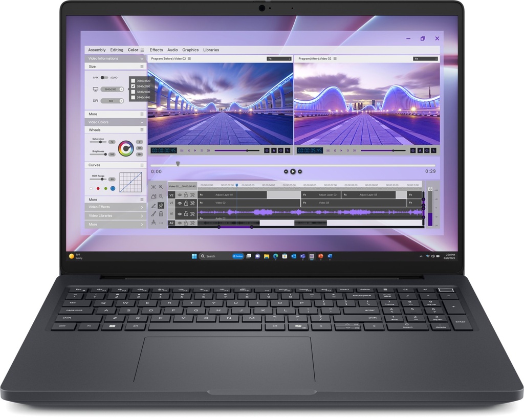 [MVVTP] DELL Pro Max 16 MC16250 Intel Core Ultra 7 265H Workstation mobile 40,6 cm (16") Full HD+ 32 GB DDR5-SDRAM 1 TB SSD Wi-Fi 7 (802.11be) Windows 11 Pro Italiano Nero