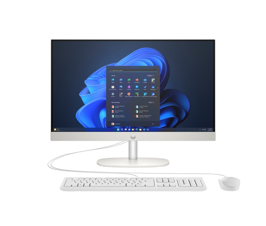 [D5BD4AT#ABZ] HP ProOne 240 G10 Desktop PC Intel® Core™ i3 60,5 cm (23.8") 1920 x 1080 Pixel 8 GB DDR4-SDRAM 512 GB SSD Windows 11 Home Wi-Fi 6 (802.11ax)
