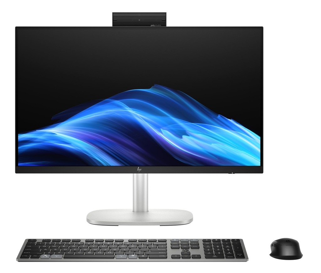 [D5BC1ET#ABZ] HP EliteStudio 8 G1i AI Wolf Pro Security Edition Intel Core Ultra 7 265 60,5 cm (23.8") 1920 x 1080 Pixel Touch screen PC All-in-one 32 GB DDR5-SDRAM 1 TB SSD Windows 11 Pro Wi-Fi 7 (802.11be) AI PC Argento