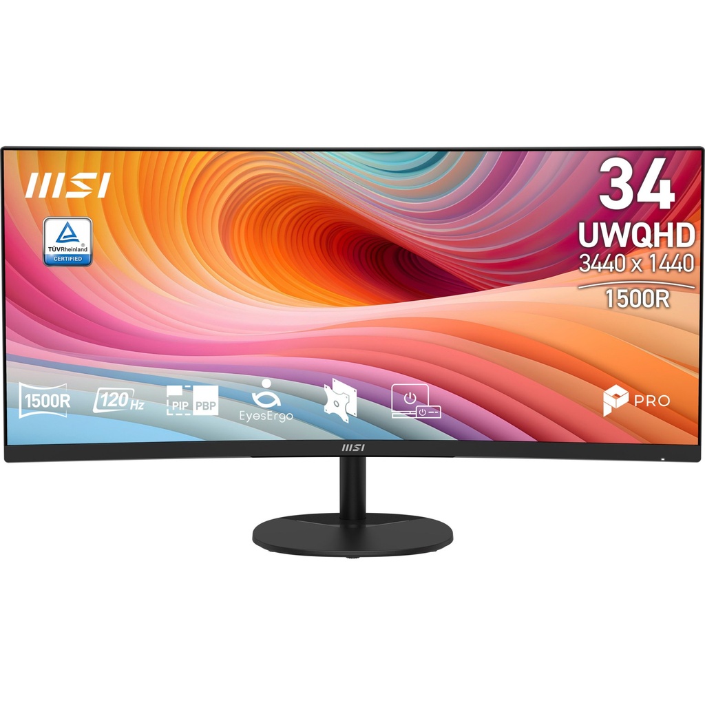 [9S6-3PB2CT-047] MSI Pro MP341CQ E12 Monitor PC 86,4 cm (34") 3440 x 1440 Pixel UltraWide Quad HD Nero
