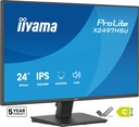 iiyama ProLite X2497HSU-B1 Monitor PC 60,5 cm (23.8") 1920 x 1080 Pixel Full HD LED Nero