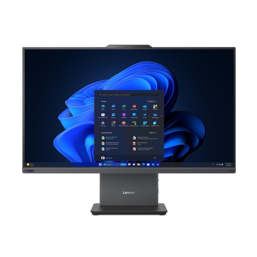 [13QH0019IX] Lenovo ThinkCentre neo 50a 24 Gen 6 LNL Intel Core Ultra 7 256V 60,5 cm (23.8") 1920 x 1080 Pixel Touch screen PC All-in-one 16 GB LPDDR5x-SDRAM 512 GB SSD Windows 11 Pro Wi-Fi 6 (802.11ax) Grigio