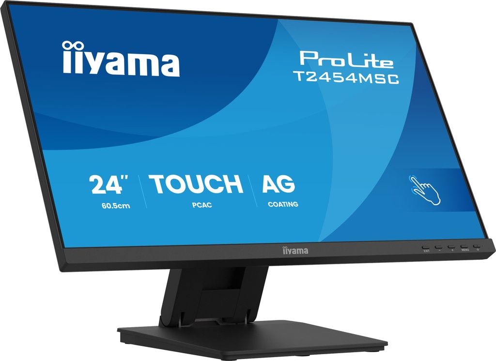 [T2454MSC-B3AG] iiyama ProLite T2454MSC-B3AG Monitor PC 60,5 cm (23.8") 1920 x 1080 Pixel Full HD LED Touch screen Multi utente Nero