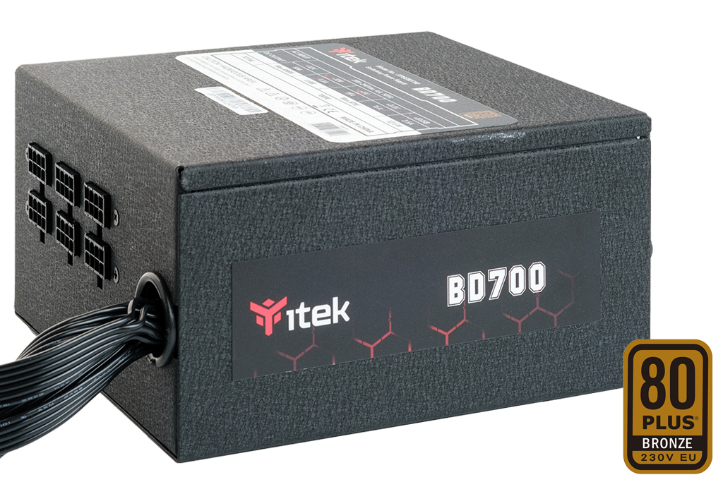 itek BD700 alimentatore per computer 700 W 24-pin ATX ATX Nero