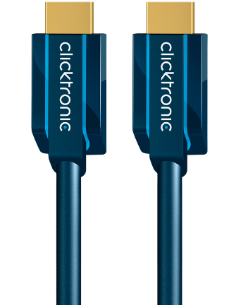 ClickTronic 15m High Speed HDMI cavo HDMI HDMI tipo A (Standard) Blu, Oro