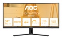 AOC B3 CU34B3E Monitor PC 86,4 cm (34") 3440 x 1440 Pixel Wide Quad HD LED Nero