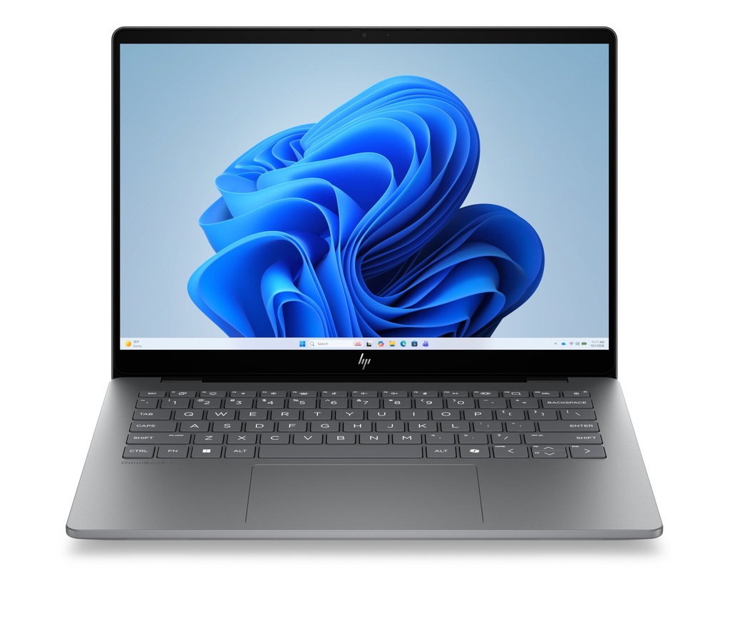 [D8ZU4EA#ABZ] HP OmniBook 7 Laptop Next Gen AI 14-hg0000nlx Copilot+ PC Intel Core Ultra 7 356H Computer portatile 35,6 cm (14") 2K 32 GB LPDDR5x-SDRAM 1 TB SSD Wi-Fi 7 (802.11be) Windows 11 Home Argento