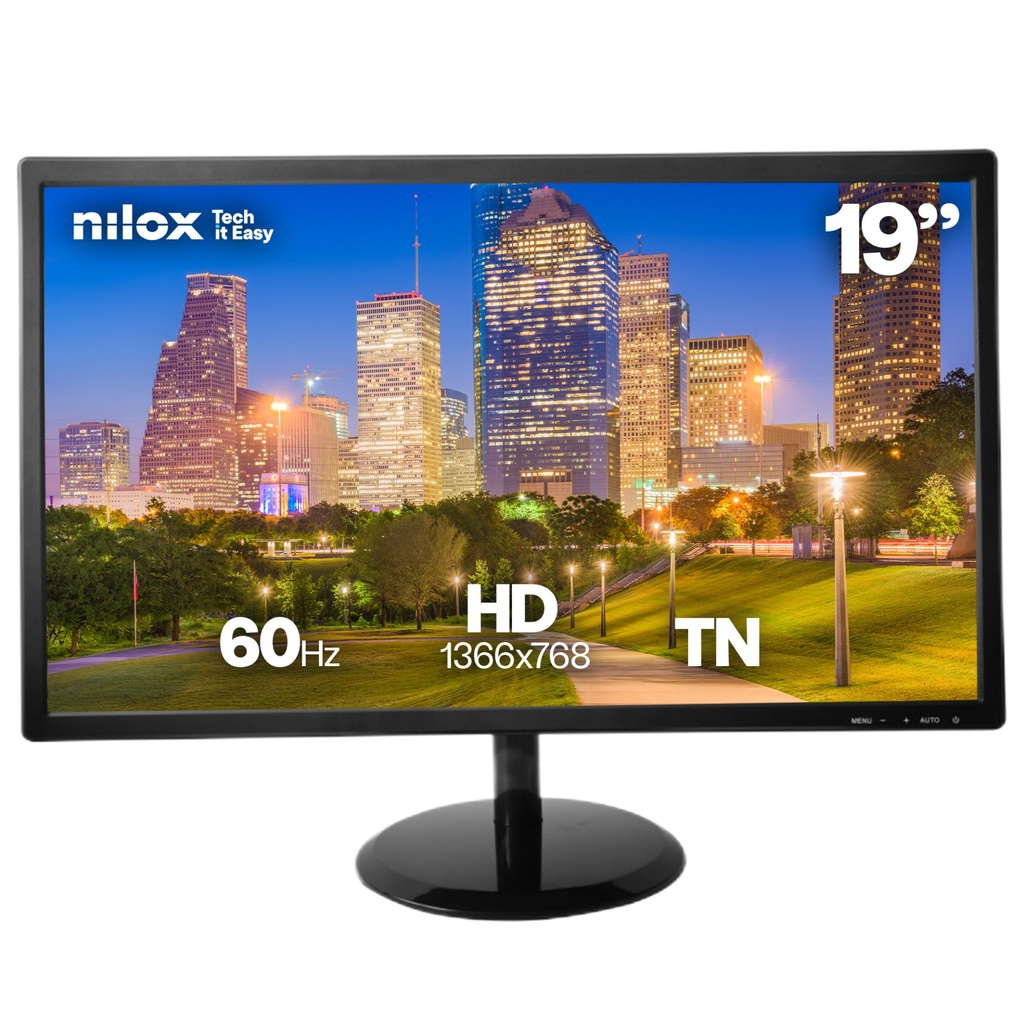[NXM19FHD22] Nilox Monitor PC 48,3 cm (19") 1366 x 768 Pixel HD LCD Nero