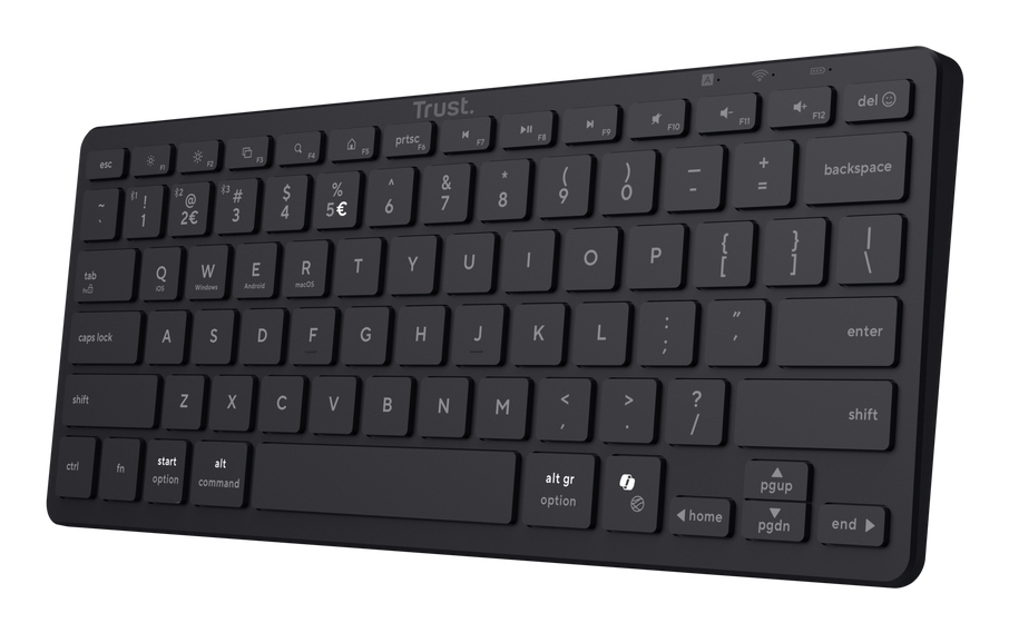 [26195] Trust Nado II tastiera Casa/ufficio USB + Bluetooth QWERTY Italiano Nero
