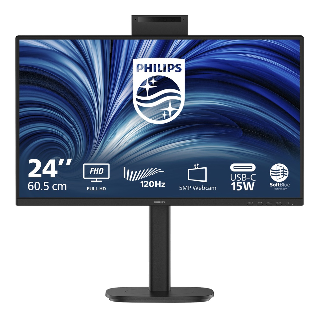 [24B2N3200JH] Philips Serie 3000 24B2N3200JH/00 Monitor PC 60,5 cm (23.8") 1920 x 1080 Pixel Full HD LCD Nero