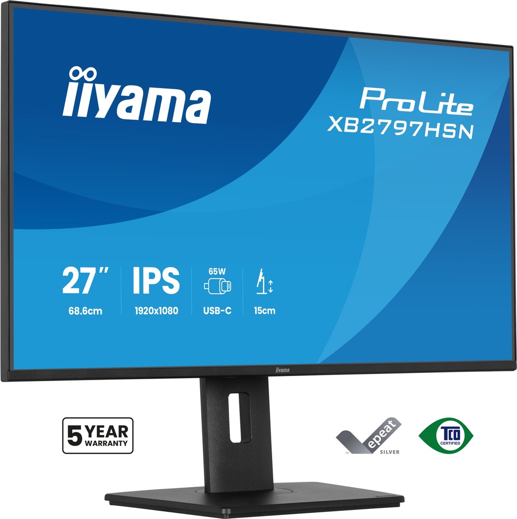 [XB2797HSN-B1] iiyama ProLite XB2797HSN-B1 Monitor PC 68,6 cm (27") 1920 x 1080 Pixel Full HD LCD Nero