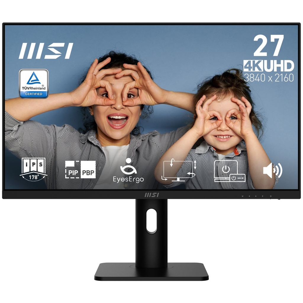[9S6-3PB49H-296] MSI PRO MP273UP E6 Monitor PC 68,6 cm (27") 3840 x 2160 Pixel 4K Ultra HD Nero