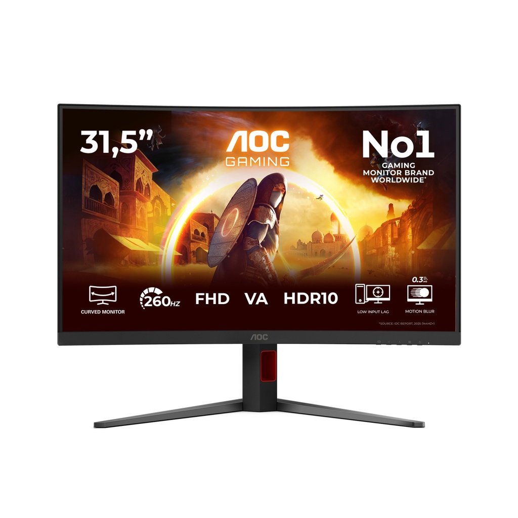 AOC G4 C32G4Z Monitor PC 80 cm (31.5") 1920 x 1080 Pixel Full HD LCD Nero, Rosso