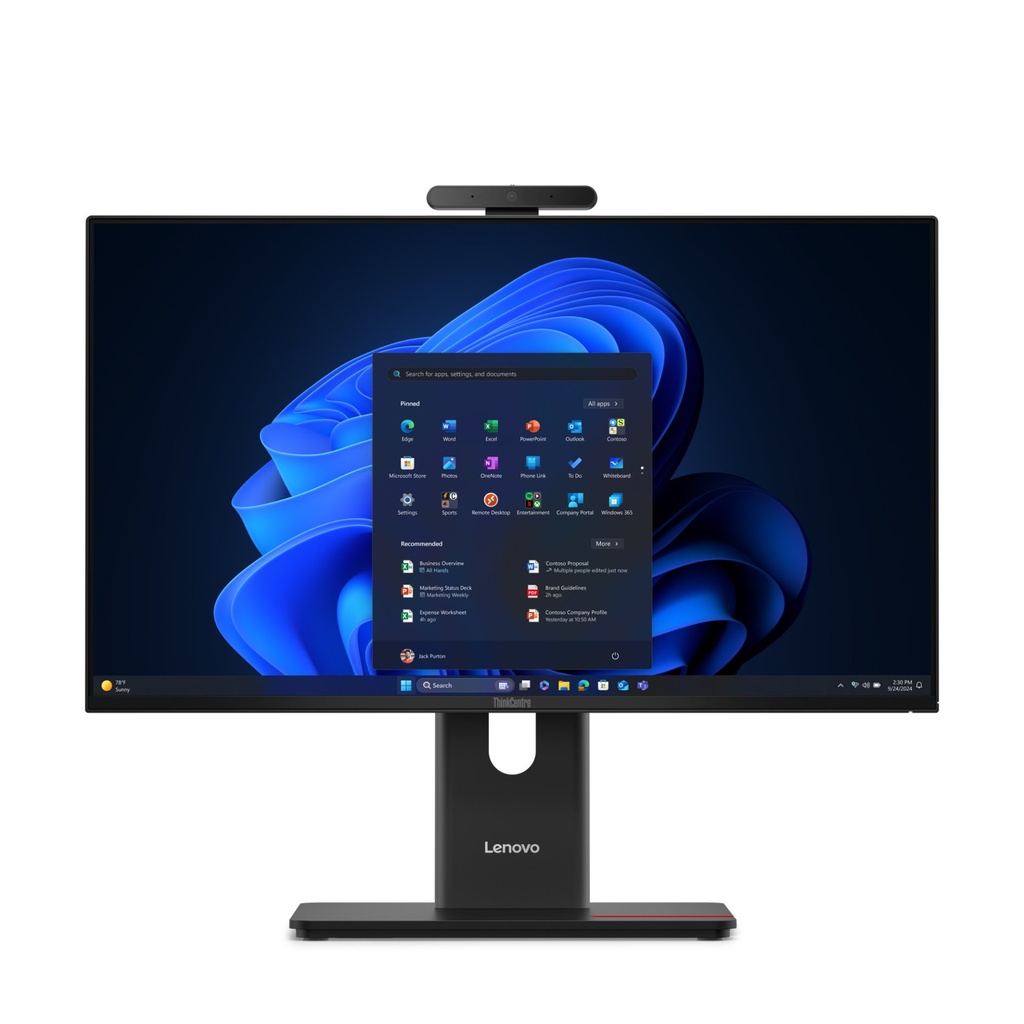 [13AY0049IX] Lenovo ThinkCentre M70a Gen 6 Intel Core Ultra 5 225T 60,5 cm (23.8") 1920 x 1080 Pixel PC All-in-one 16 GB DDR5-SDRAM 512 GB SSD Windows 11 Pro Wi-Fi 6E (802.11ax) Nero