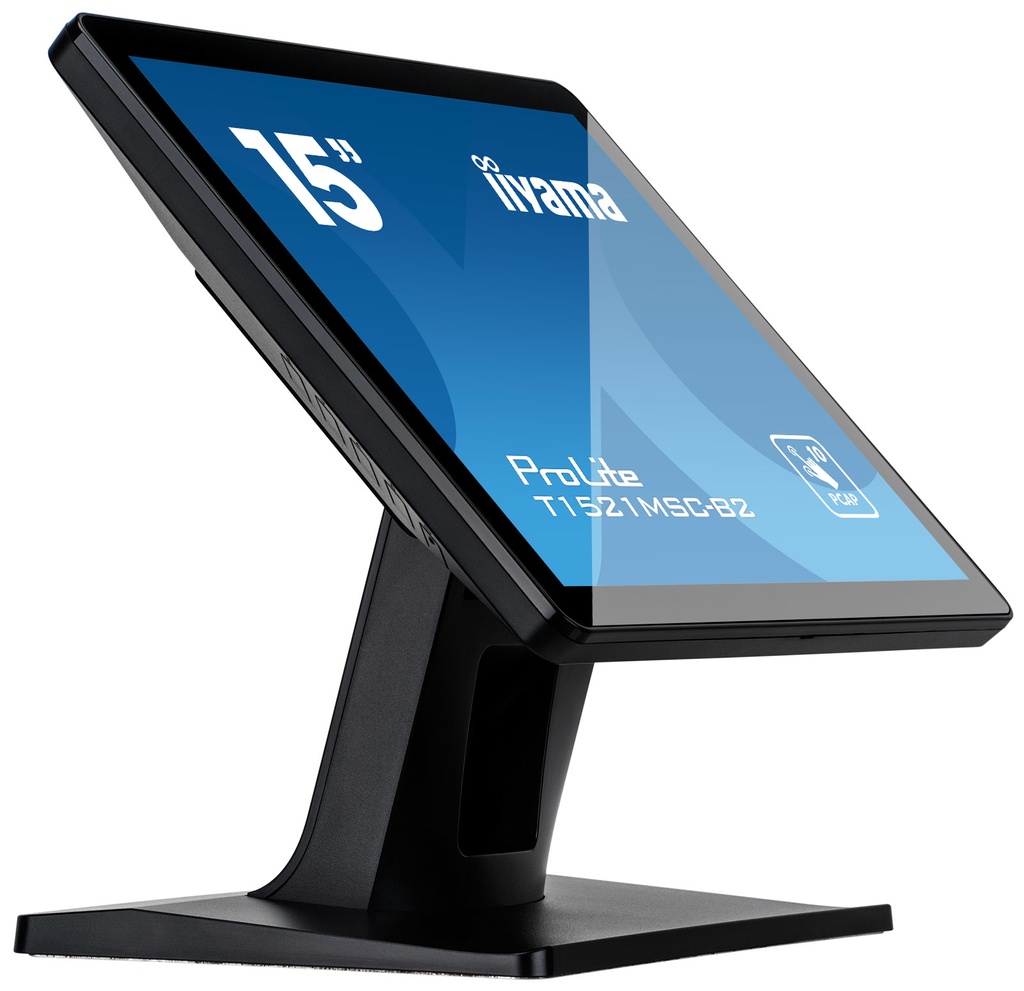 [T1521MSC-B2] iiyama ProLite T1521MSC-B2 Monitor PC 38,1 cm (15") 1024 x 768 Pixel XGA LED Touch screen Da tavolo Nero
