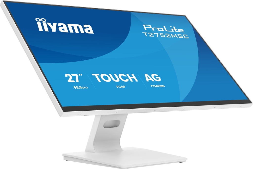 [T2752MSC-W1AG] iiyama ProLite T2752MSC-W1AG Monitor PC 68,6 cm (27") 1920 x 1080 Pixel Full HD LCD Touch screen Bianco