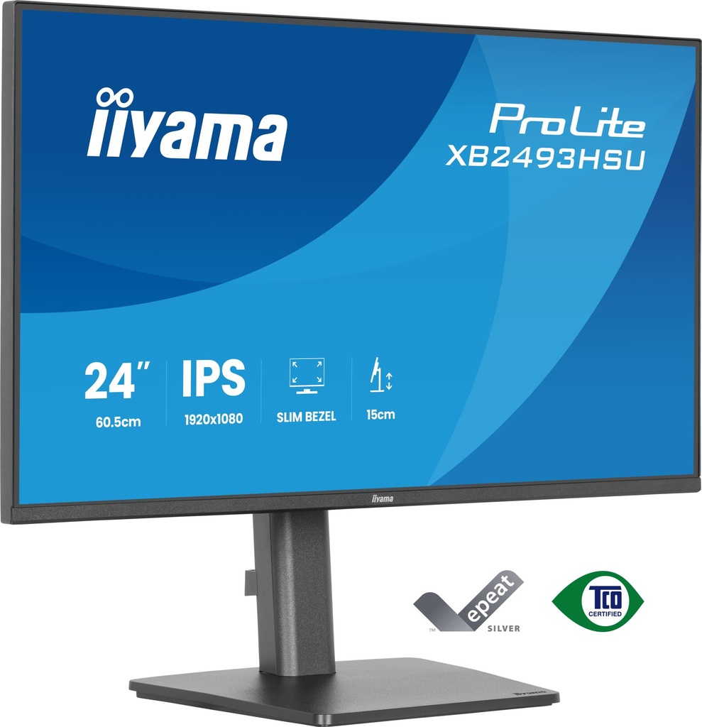 [XB2493HSU-B1] iiyama ProLite XB2493HSU-B1 Monitor PC 60,5 cm (23.8") 1920 x 1080 Pixel Full HD LED Nero