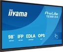 iiyama TE9813A-B2AG visualizzatore di messaggi Design chiosco 2,48 m (97.5") Wi-Fi 500 cd/m² 4K Ultra HD Nero Touch screen Processore integrato Android 24/7