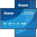 iiyama LH5075UHS-B2AG visualizzatore di messaggi Pannello piatto per segnaletica digitale 125,7 cm (49.5") LCD Wi-Fi 500 cd/m² 4K Ultra HD Nero Processore integrato Android 11 24/7