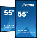 iiyama LH5560UHS-B2AG visualizzatore di messaggi Pannello A digitale 138,7 cm (54.6") LED Wi-Fi 500 cd/m² 4K Ultra HD Nero Processore integrato Android 11 24/7