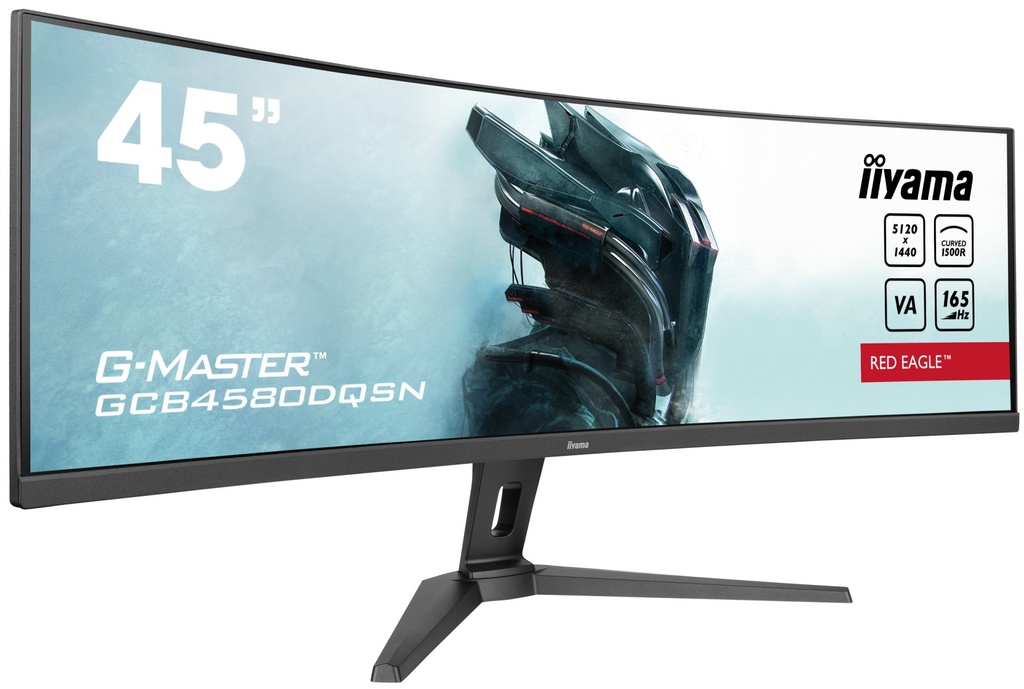 [GCB4580DQSN-B1] iiyama G-MASTER RED EAGLE CURVED Monitor PC 113 cm (44.5") 5120 x 1440 Pixel Dual QHD LED Nero