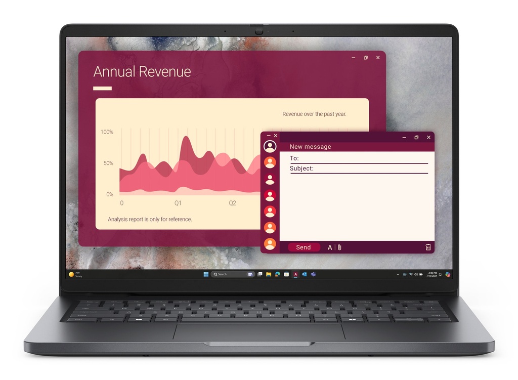 [069KF] DELL Pro 14 PC14250 Intel Core Ultra 5 225U Computer portatile 35,6 cm (14") Full HD+ 16 GB DDR5-SDRAM 512 GB SSD Wi-Fi 6E (802.11ax) Windows 11 Pro Italiano Nero