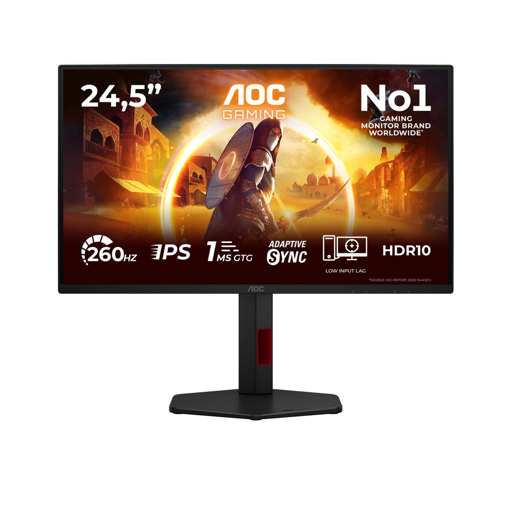 AOC G4 25G4ZR Monitor PC 62,2 cm (24.5") 1920 x 1080 Pixel Nero, Rosso