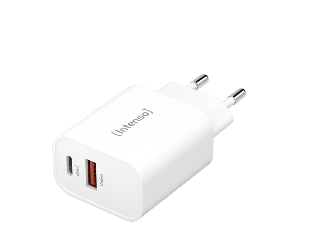 [7803012] Intenso POWER ADAPTER USB-A/USB-C/7803012 Universale Bianco AC Ricarica rapida Interno