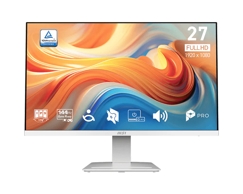 [9S6-3PB4CH-262] MSI Pro MP273W E14A Monitor PC 68,6 cm (27") 1920 x 1080 Pixel Full HD LCD Bianco
