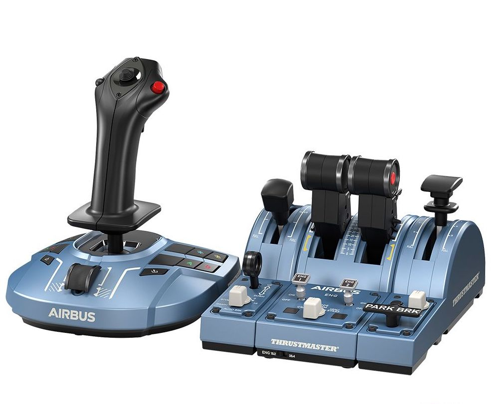 [4460217] Thrustmaster TCA Captain Pack X Airbus Edition Nero, Blu USB Joystick + leva di controllo del motore Analogico/Digitale PC, Xbox Series S, Xbox Series X