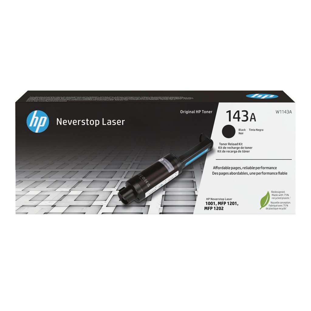 [W1143A] HP Kit ricarica toner nero originale Neverstop 143A